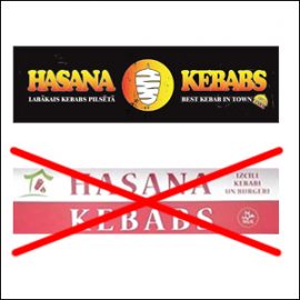 Возражение против регистрации № M 75 580 товарного знака HASANA KEBABS (fig.)
