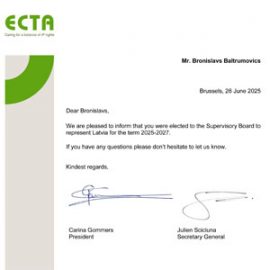 TRIA ROBIT Representative Re-Elected to ECTA Supervisory Board